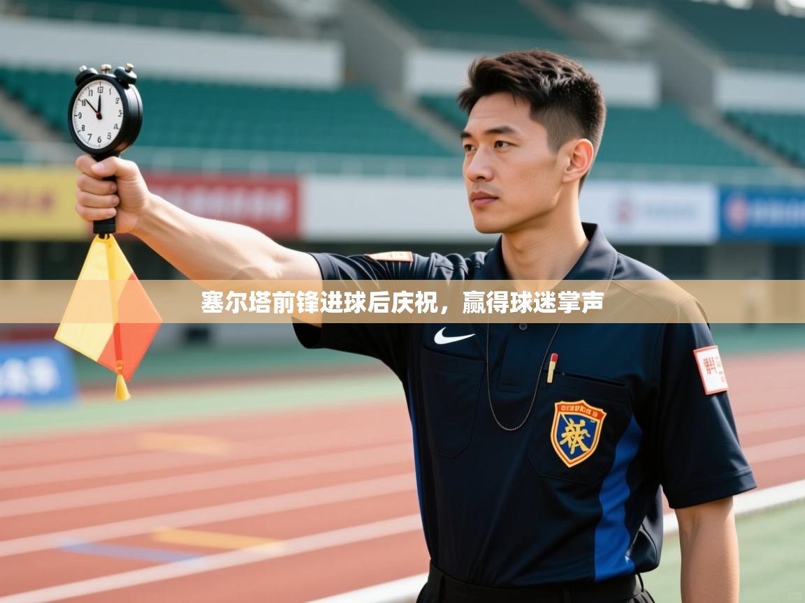 塞尔塔前锋进球后庆祝，赢得球迷掌声  第1张