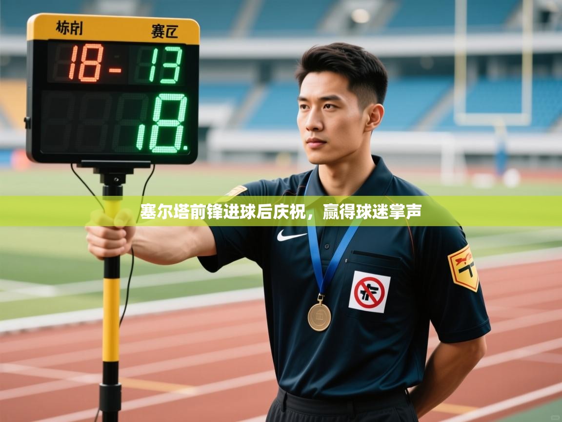 塞尔塔前锋进球后庆祝，赢得球迷掌声  第2张